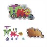 Brinquedo Educativo Quebra Cabeça Infantil Trem Locomotiva - 3