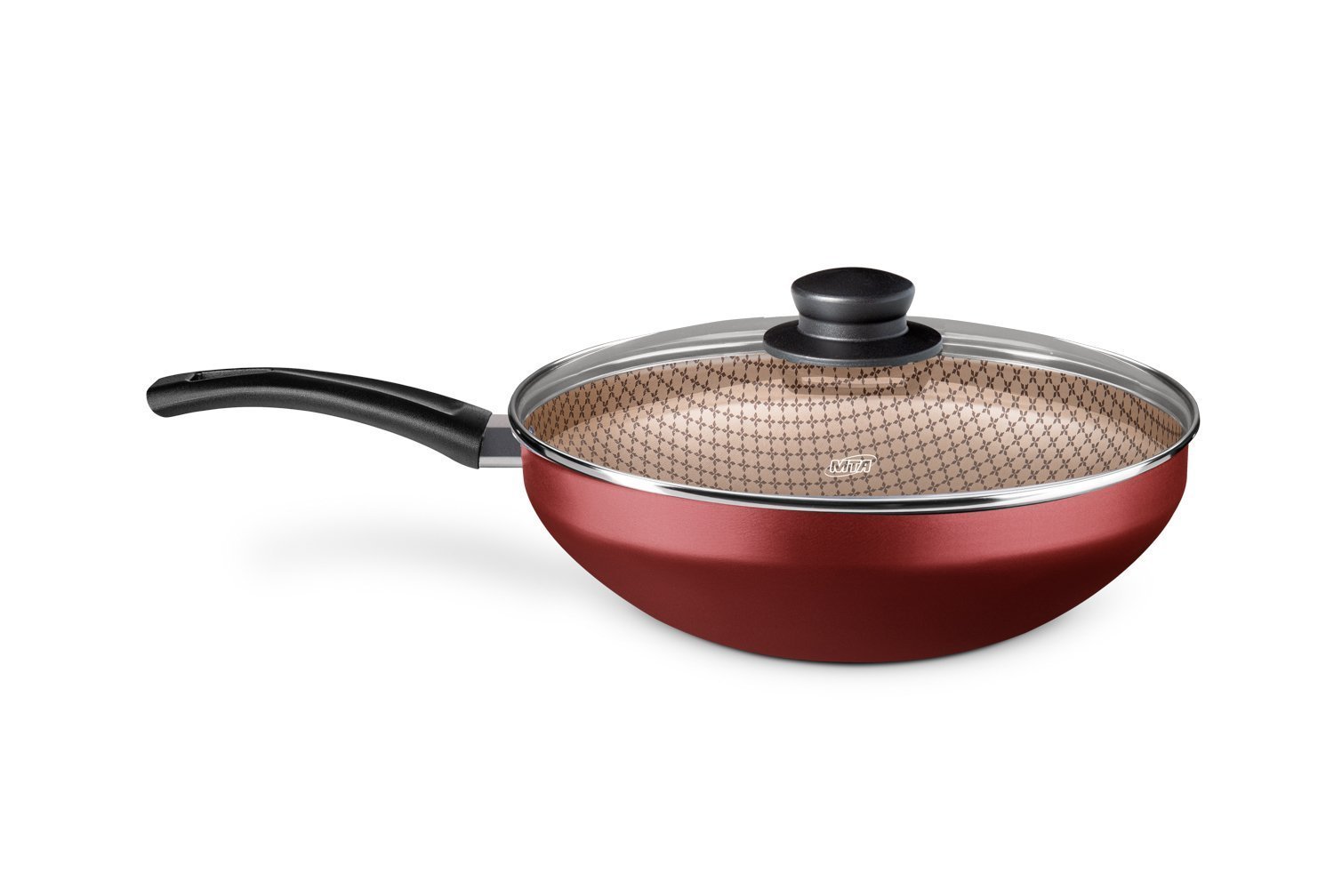 Panela Wok Flora com Tampa Nº28 - Cereja Mta