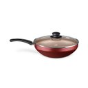 Ver imagem 1 de Panela Wok Flora com Tampa Nº28 - Cereja Mta
