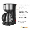 Ver imagem 5 de Cafeteira Eletrica Amvox Acf 227 Inox Jarra de Vidro 127v