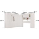 Ver imagem 4 de Guarda-Roupa Casal Modulado Pandora 11 Portas 2 Gavetas com Espelho Branco - Pnr Móveis