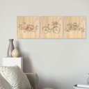 Ver imagem 3 de Kit 3 Quadros Decorativos para Sala Cozinha Flores Folhas
