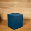 Ver imagem 5 de Kit 2 Puff Quadrado Decorativo Suede Casa da Poltrona Azul Escuro