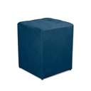 Ver imagem 2 de Kit 2 Puff Quadrado Decorativo Suede Casa da Poltrona Azul Escuro