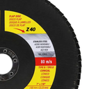 Ver imagem 2 de Caixa com 5 Discos de Lixa Flap 7" Grão 40 Fds180-40fc Starrett