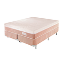 Ver imagem 1 de Cama Box Colchão Paradiso + Base Veludo King Rose Estofama