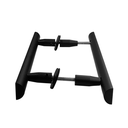 Ver imagem 3 de Puxador Alca Duplo 312 Preto Fosco Pauma 15305 - 160 Mm