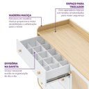 Ver imagem 7 de Cômoda 4 Gavetas e 1 Porta em Rattan Wave Casatema MadeiraOriginals Marrom/Branco
