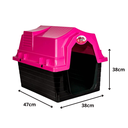 Ver imagem 3 de Casa Para Cães Jel Plast Plástica Rosa N°1