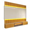 Painel para Tv 85 Polegadas Imperator 3 Portas 100% Mdf com Led Naturale/off White - Panorama Móveis - 3