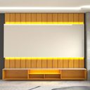 Ver imagem 6 de Painel para Tv 85 Polegadas Imperator 3 Portas 100% Mdf com Led Naturale/off White - Panorama Móveis