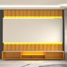 Painel para Tv 85 Polegadas Imperator 3 Portas 100% Mdf com Led Naturale/off White - Panorama Móveis - 6