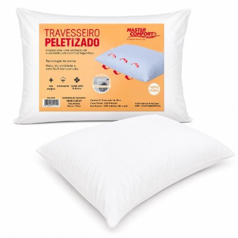 Travesseiro Antialérgico Master Comfort Fibra Peletizada
