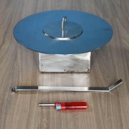 Queimador Redondo Lareira Ecológica a Álcool 92.8 ou Etanol - 30cm - 4