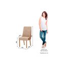 Ver imagem 4 de Kit 2 Cadeiras Sala Jantar Ivy 2 Un Nature/linho Areia e Courano Caramelo - Henn