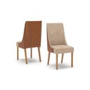 Ver imagem 6 de Kit 2 Cadeiras Sala Jantar Ivy 2 Un Nature/linho Areia e Courano Caramelo - Henn