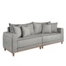 Sofá Montes Claros Living 2,16cm Tecido Boucle Cinza - 2