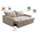 Ver imagem 2 de Sofá sem Caixa Retrátil e Reclinável 1,65m com Molas Maira Boucle Rover & Beato