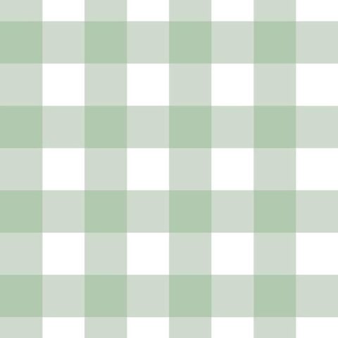 Papel de Parede Doce Estilo Xadrez Verde 82120