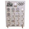 Quadro Porta Moedas das Olimpiadas em Madeira MDF Branco Colecao 17 Moedas Jogos Olimpicos - Decori - 2