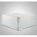Ver mais imagens de Saia Box Casal Queen Branca Matelassado Serve para Cama Baú