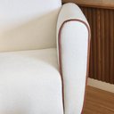 Ver imagem 6 de Poltrona Lilica de Amamentação Base Canoa Alta Puff Off-white - Larbelle