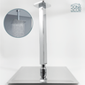 Ducha Chuveiro Grande De Teto 30x30 Inox Slim Quadrado A Gás - 6