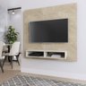 Painel para TV Urban 135 cm Artesanal com Off White Fosco Província - 1