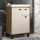 Ver imagem 1 de Gabinete de Banheiro 60cm sem Lavatório Ref 630 Cewal - Itapuã/off White