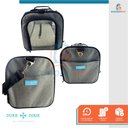 Ver imagem 2 de Bolsa De Transporte Pet Avião Para Cachorro Gato Duke e Dixie Cinza e Preto