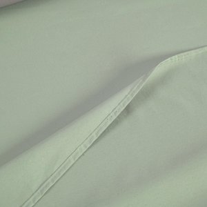 Roupa Cama Casal 300 Fios Lençol Virol sem Elástico de Algodão:verde Bebe