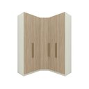 Ver imagem 2 de Guarda Roupa Modulado de Canto Oblíquo 5 Porta com Cabeideiros Bellagio Casa 812