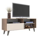 Ver imagem 3 de Rack para TV Sala de Estar 55 Polegadas 1 Porta 3 Nichos Detroit - J Carvalho