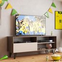 Ver imagem 5 de Rack para TV Sala de Estar 55 Polegadas 1 Porta 3 Nichos Detroit - J Carvalho