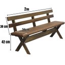 Ver imagem 5 de Conjunto Mesa Madeira Maciça para Churrasco Imbuia + 4 Bancos Estofados Jambo