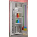 Ver imagem 7 de Armário Para Área Serviço 2 Portas Vassouras ClickForte Armário Lavanderia Branco