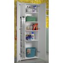 Ver imagem 6 de Armário Para Área Serviço 2 Portas Vassouras ClickForte Armário Lavanderia Branco