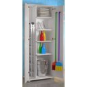 Ver imagem 2 de Armário Para Área Serviço 2 Portas Vassouras ClickForte Armário Lavanderia Branco