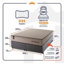 Ver imagem 4 de Cama Box San Diego Espuma King 193x203 Bege King House