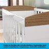 Berço Americano 100% Mdf com Regulagem de Altura Lino Móveis Peroba Branco Brilho/carvalho - 7