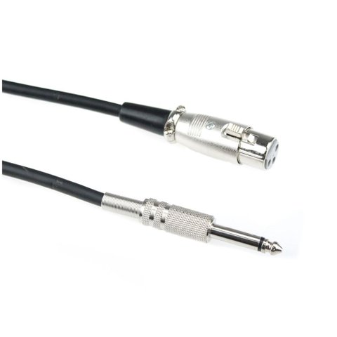 Cabo P10 Mono X Canon Niquelado 5 Metros