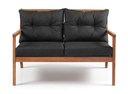Ver imagem 2 de Sofa Rio 2 Lugares Estofado Preto 117cm - 60350