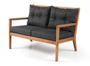 Ver imagem 1 de Sofa Rio 2 Lugares Estofado Preto 117cm - 60350