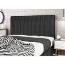 Ver imagem 3 de Cabeceira Leblon Preto Estofada para Cama Box Casal 144Cm Quarto Luxo JBE Móveis