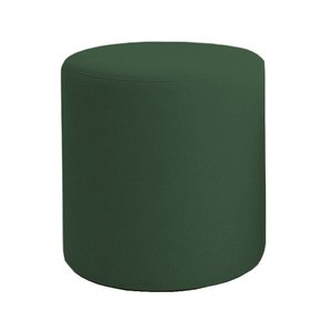 Puff Beca Cilindro Suede Live - 7 Decor Verde Escuro