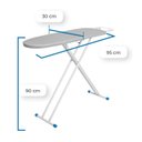 Ver imagem 2 de Tábua de Passar Roupa em Aço Reforçada Metalizado Resistente e Moderna Pluma Mix Plus