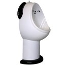 Ver imagem 2 de Mictório Infantil Portátil Penico Treinamento para Meninos Modelo Cachorrinho Lorben Branco/preto