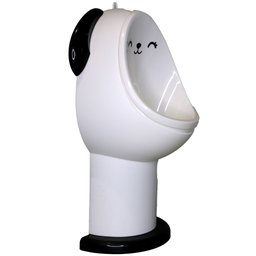 Mictório Infantil Portátil Penico Treinamento para Meninos Modelo Cachorrinho Lorben Branco/preto - 2