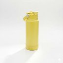 Ver imagem 1 de Garrafa Térmica Tr-008 1000ml Aço Inox com Protetor de Silicone:Amarelo