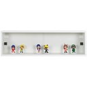 Ver imagem 2 de Nicho 80x23x18 Branco C/ Portas de Acrílico Puxador Preto